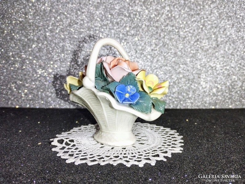 Flower basket - German ens porcelain