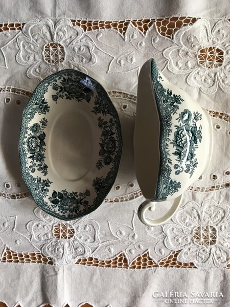English earthenware with saucer, wedgewood
