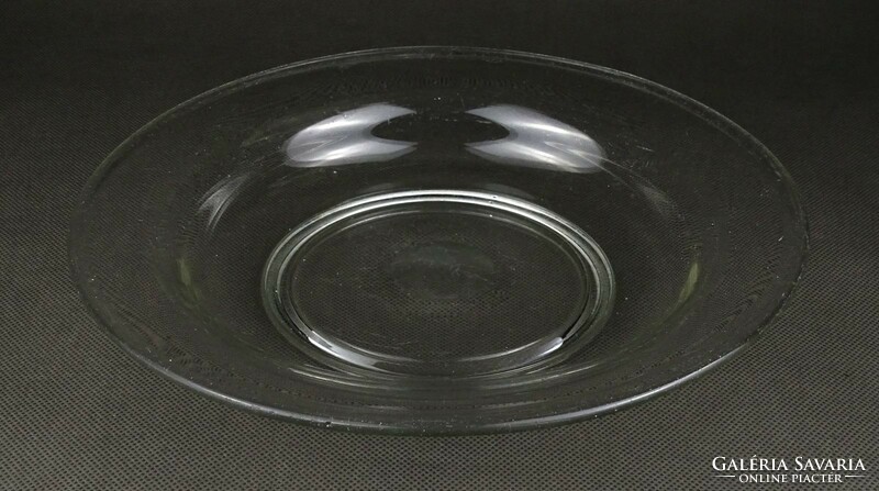 1L761 old blown glass plate deep plate 23 cm