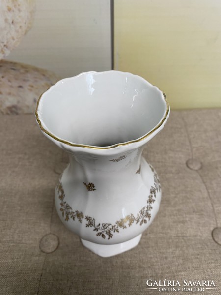 Weimar antique German gilded porcelain vase a36