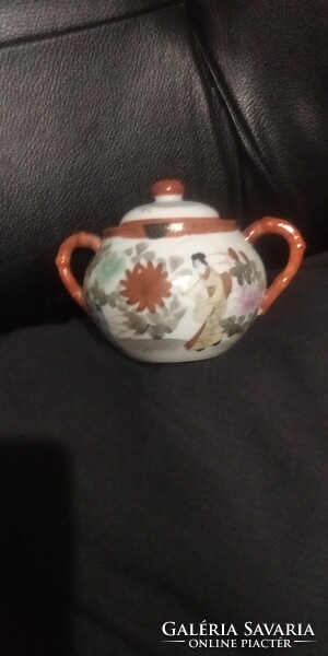 Beautiful old Japanese sugar bowl