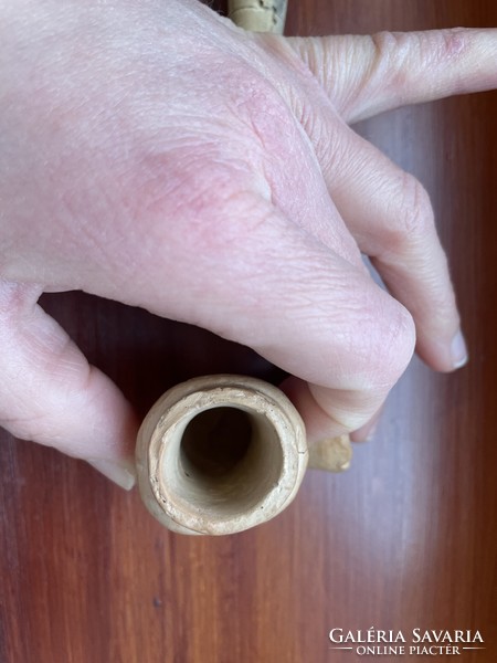 Human-headed pipe with stem