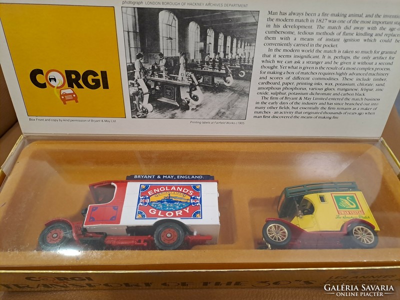 Corgi angol matchbox transport of the 30's dobozában gyűjtői autók