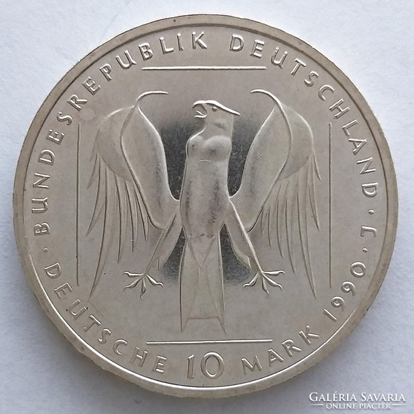 1990 J. Német Ezüst 10 Márka, DEUTSCHER ORDEN (No: 23/251.)