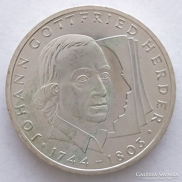 1994 G. German silver 10 marks, Johann Gottfried Herder (no: 23/250.)