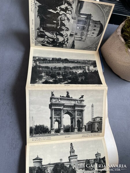 Old ricardo di milano leporello postcard collection