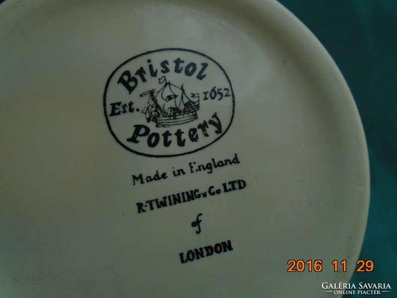 Ritka Vintage Bristol Angol váza Willow (fűzfa) Keleti mintával