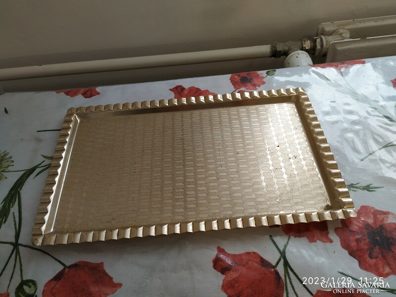 Retro metal tray for sale!