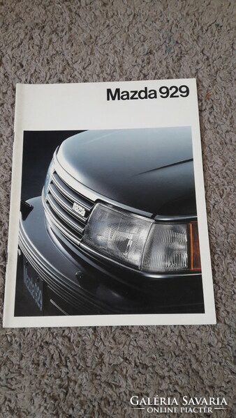 Mazda 929 modell, prospektus, katalógus ,retro reklám, old timer, Japan autó,