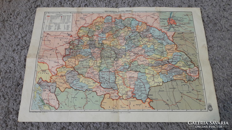 Horthy era, great - Hungary map, irredenta