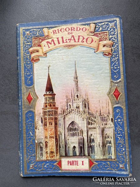 Old ricardo di milano leporello postcard collection