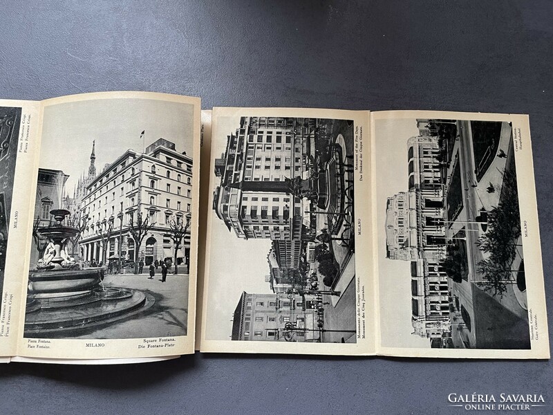 Régi Ricardo di MILANO leporello képeslap gyűjtemény