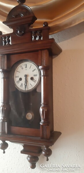 Pewter wall clock with Junghans mechanism