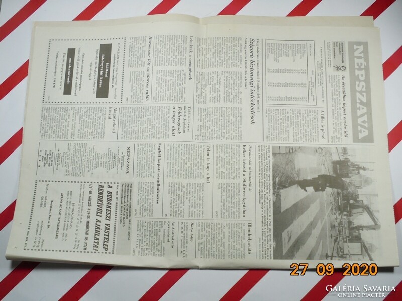 Old retro newspaper - vernacular - January 12, 1993 - The newspaper of the Hungarian trade unions