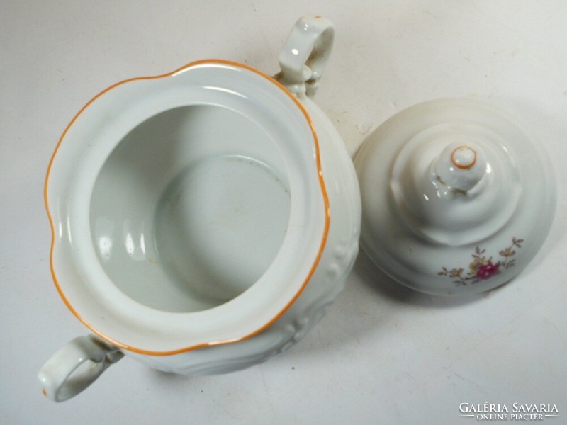 Retro old porcelain sugar bowl made in Poland