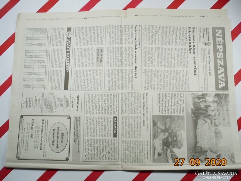 Old retro newspaper - vernacular - September 3, 1992 - The newspaper of the Hungarian trade unions
