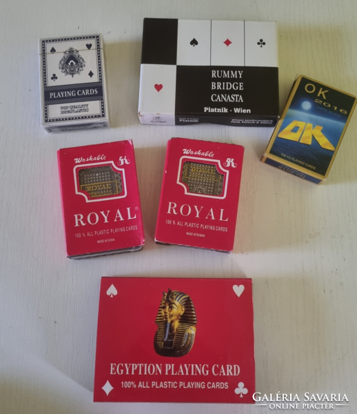 8 pakli  römi, póker kártya új bontatlan csomagolású francia kártyacsomag