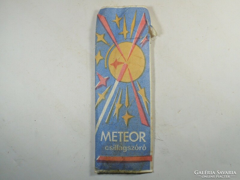 Retro meteor sparkler, paper bag from the 1980s