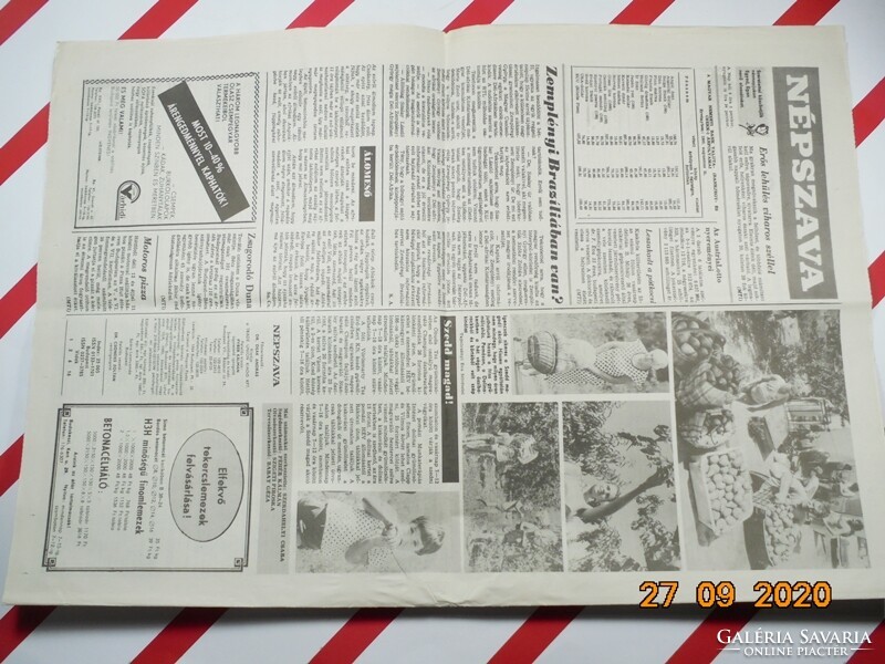 Old retro newspaper - vernacular - September 1, 1992 - The newspaper of the Hungarian trade unions