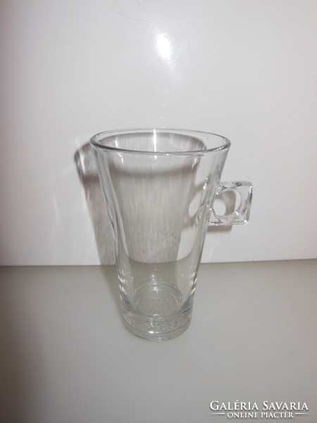 Glass - 4 pieces !!! - Latte - 2.5 dl - thick - glass - not worn - Austrian - flawless
