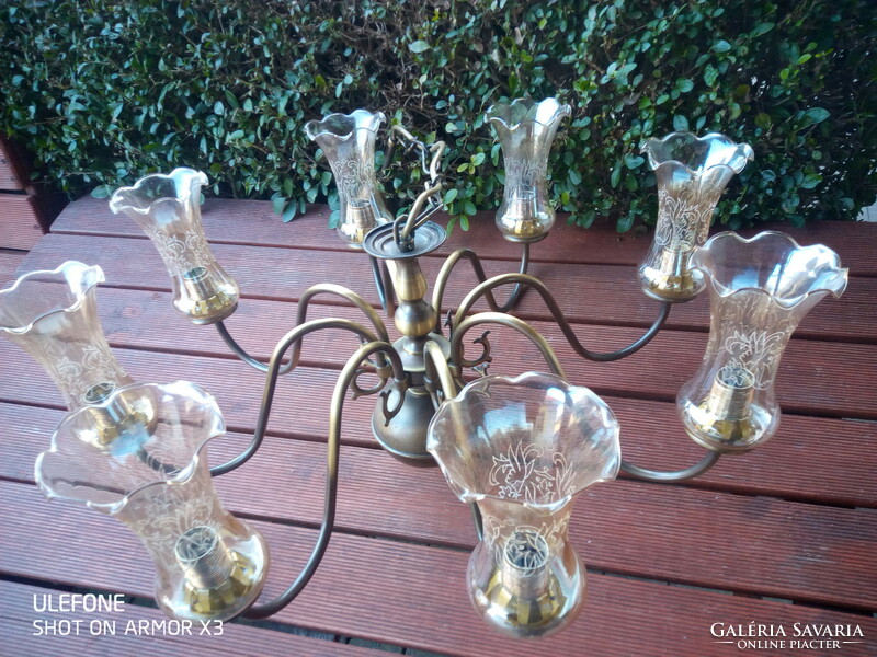 Large 8-branch Flemish chandelier for sale!