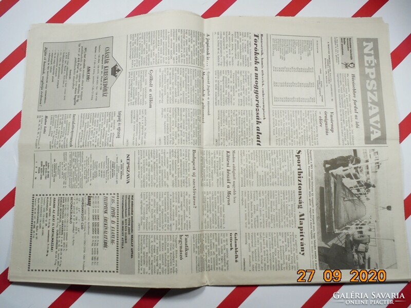 Old retro newspaper - vernacular - March 23, 1993 - The newspaper of the Hungarian trade unions
