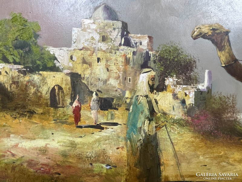 Adilov Kabul: Arab wanderers, oil painting