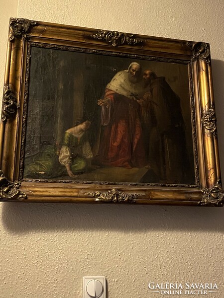 Antique religious painting