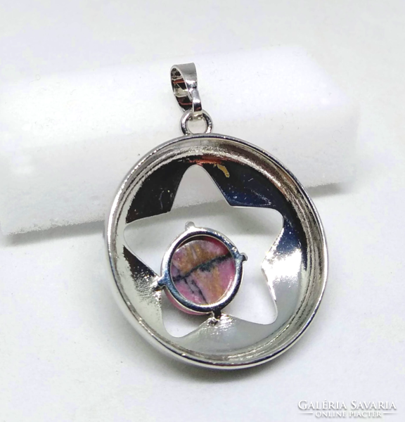 Rhodonite pendant with star socket 240