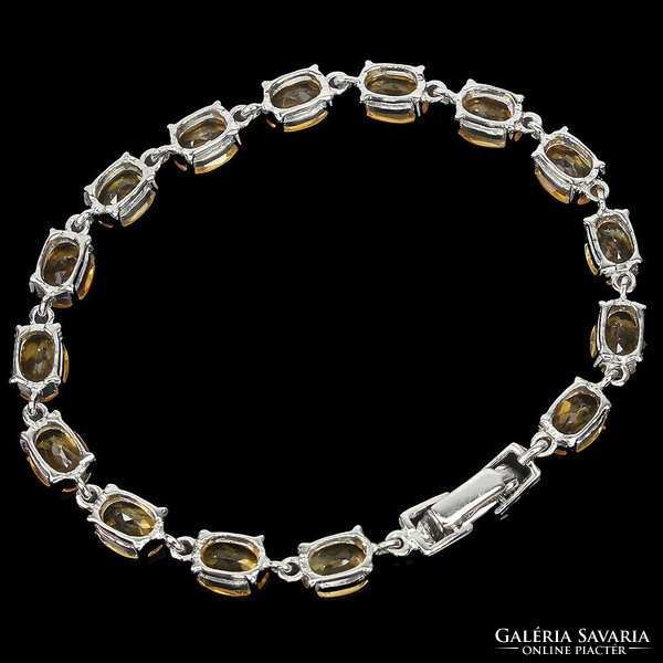 Real citrine 925 sterling silver necklace