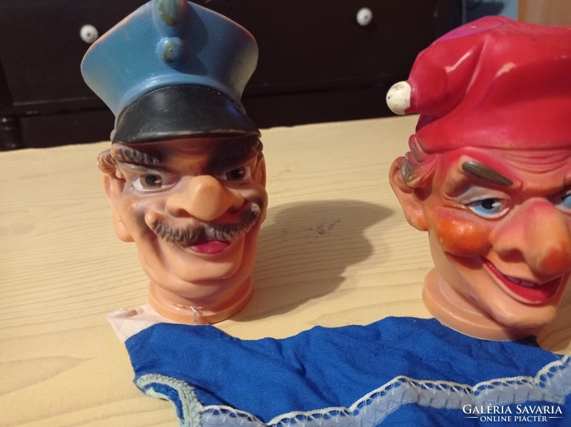 Reduced price!! 2 old rubber hand puppets