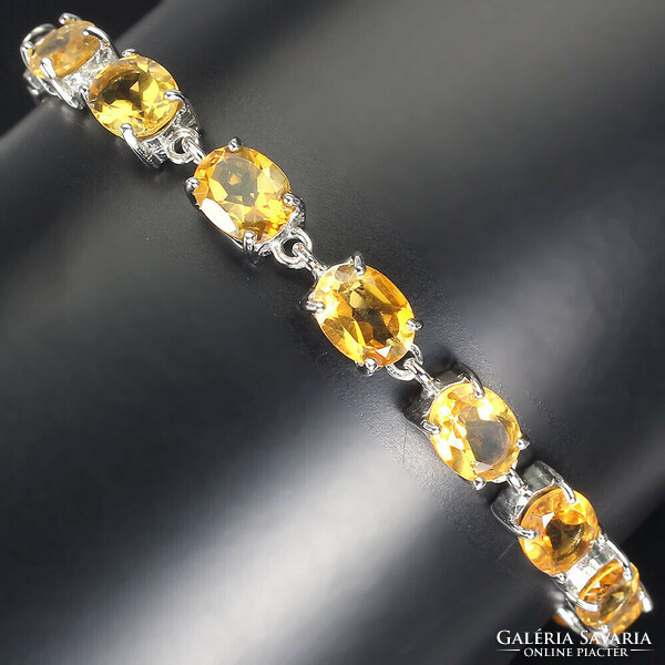 Real citrine 925 sterling silver necklace