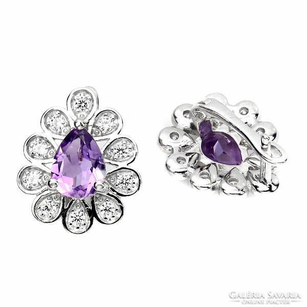 Genuine amethyst is filled with 925 silver