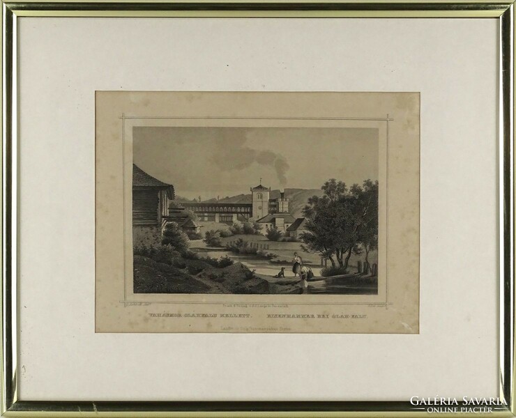 1M212 Ludwig Rohbock (1820-1883) : "Vahásmor Oláhfalu mellett" antik acélmetszet