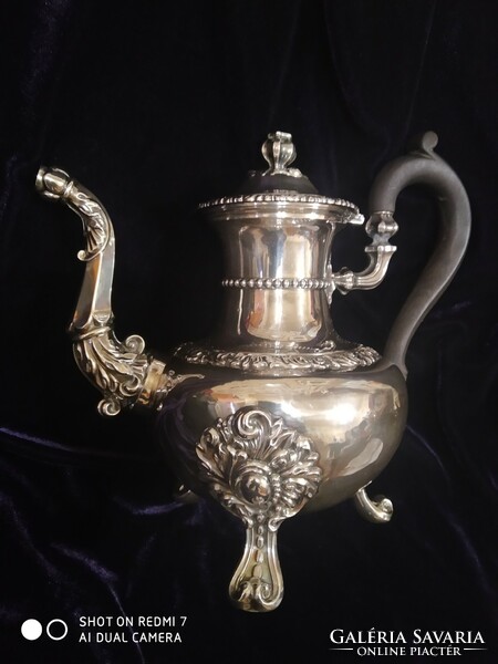 Antique silver (950) French teapot (1838-1847) /589.5gr./