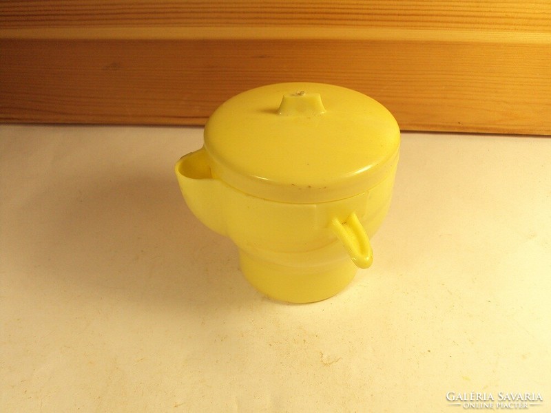 Retro old plastic sugar cup with lid - approx. From the 1970s