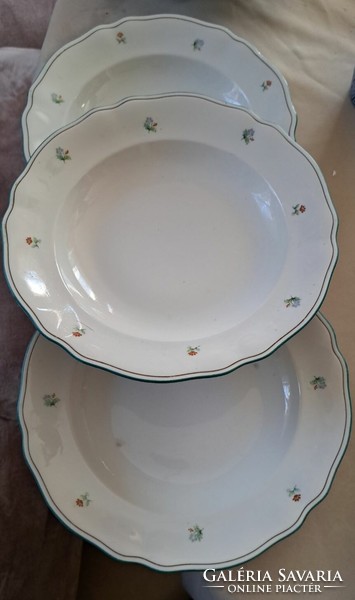 2 antique Czech porcelain plates. Size: 24 cm.