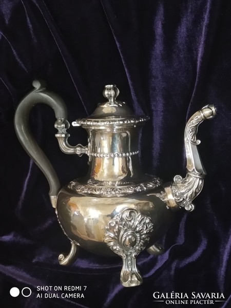 Antique silver (950) French teapot (1838-1847) /589.5gr./