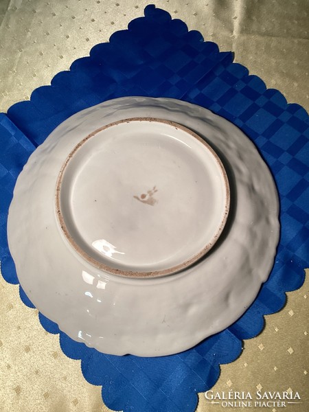 Antique porcelain embossed bowl 30 cm.