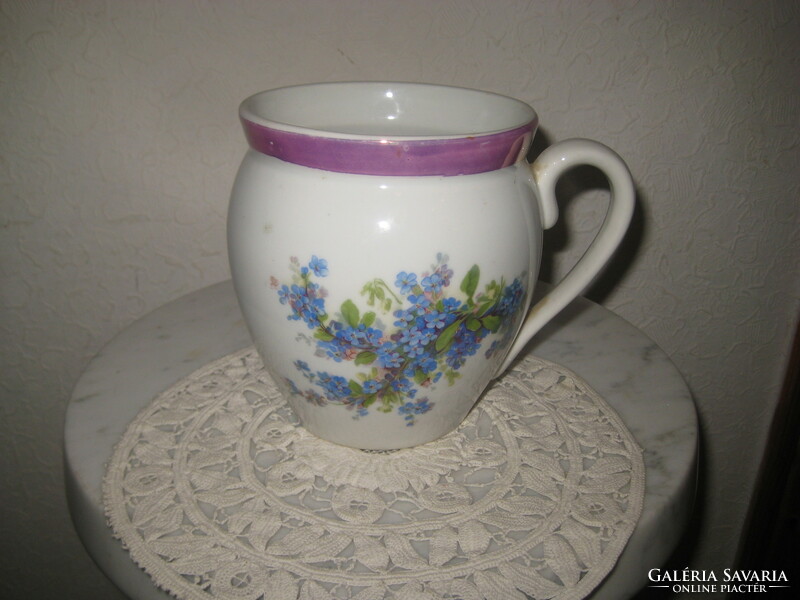 Zsolnay bunch, with a nice forget-me-not pattern, unmarked, perfect piece, 12 cm