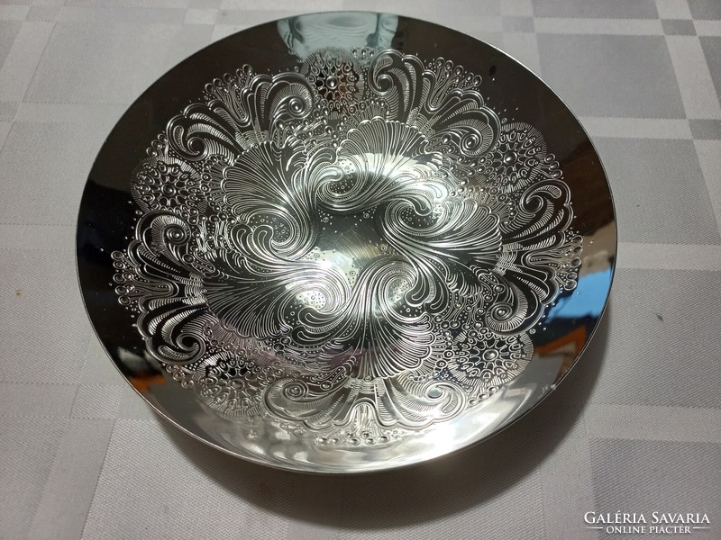 Wmf silver-plated chiseled bowl