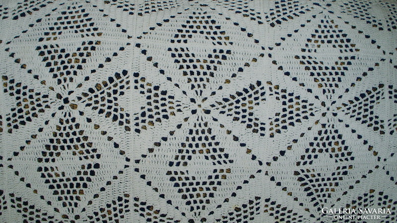 Old dresser tablecloth - hand crocheted