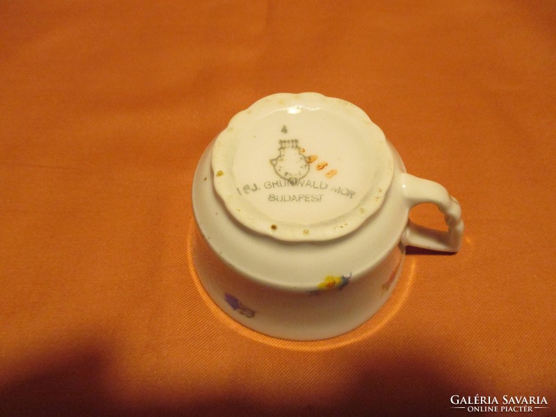 Zsolnay coffee cup, grünwald moor