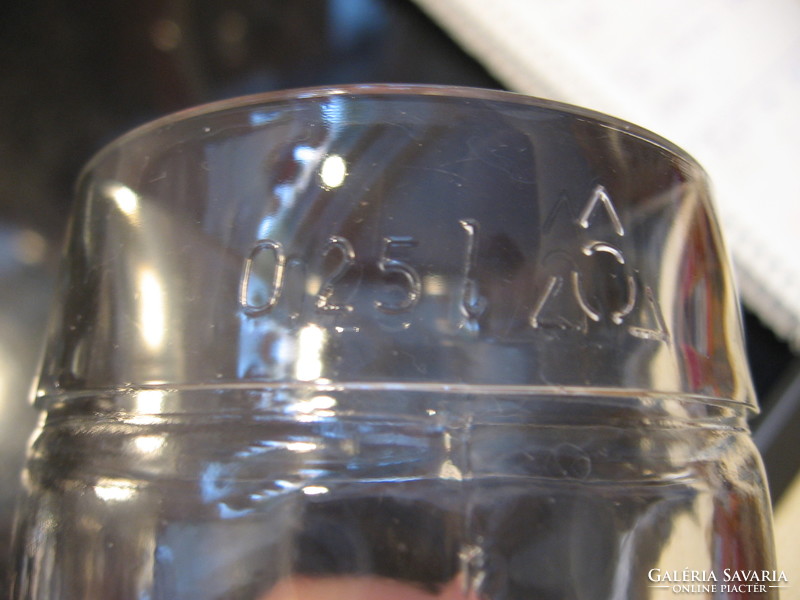 Negyed literes Oberglas üveg csizma