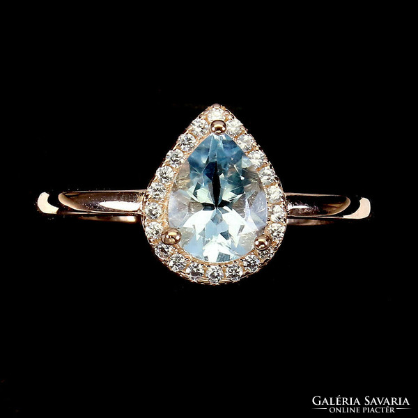 54 And real topaz 925 silver ring