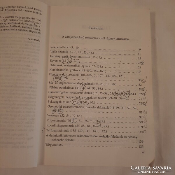 Készüljünk az érettségire! Matematika  Calibra Kiadó 1994