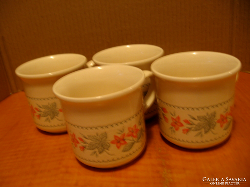 4 English biltons geranium flower cups in one