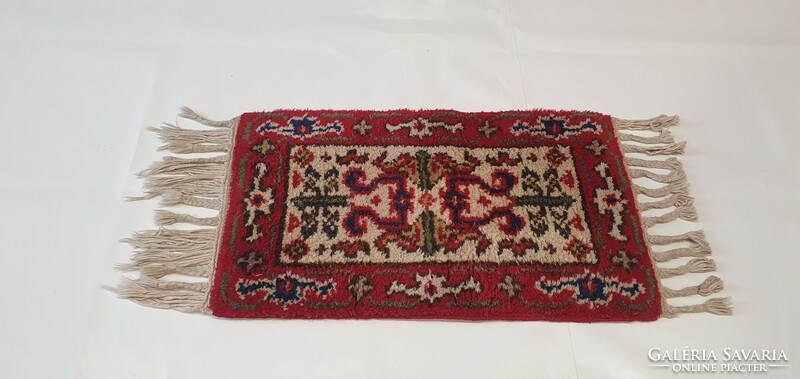 1719 Beautiful cleaned hand-knotted Persian rug 59x35cm free courier