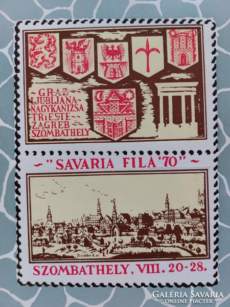 Old postcard savaria fila '70 szombathely 1970 postcard