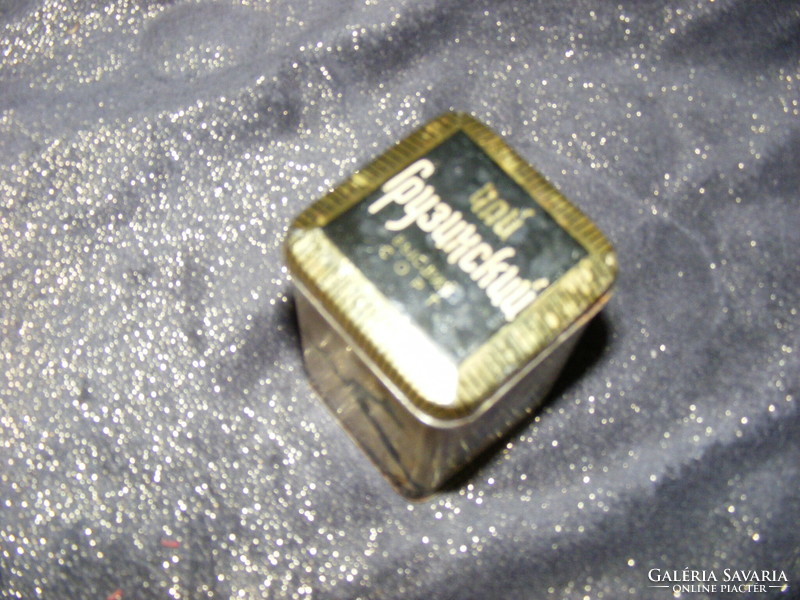 Antique Russian tea box, tin, metal